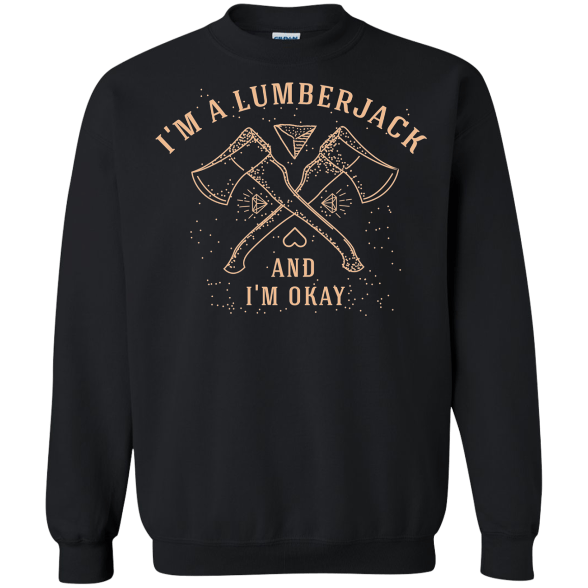 Sweatshirts Black / Small I'm a Lumberjack Crewneck Sweatshirt