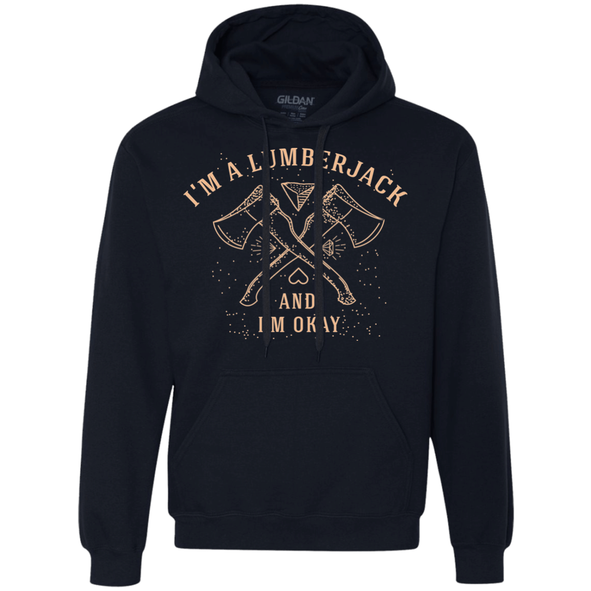 Sweatshirts Navy / S I'm a Lumberjack Premium Fleece Hoodie