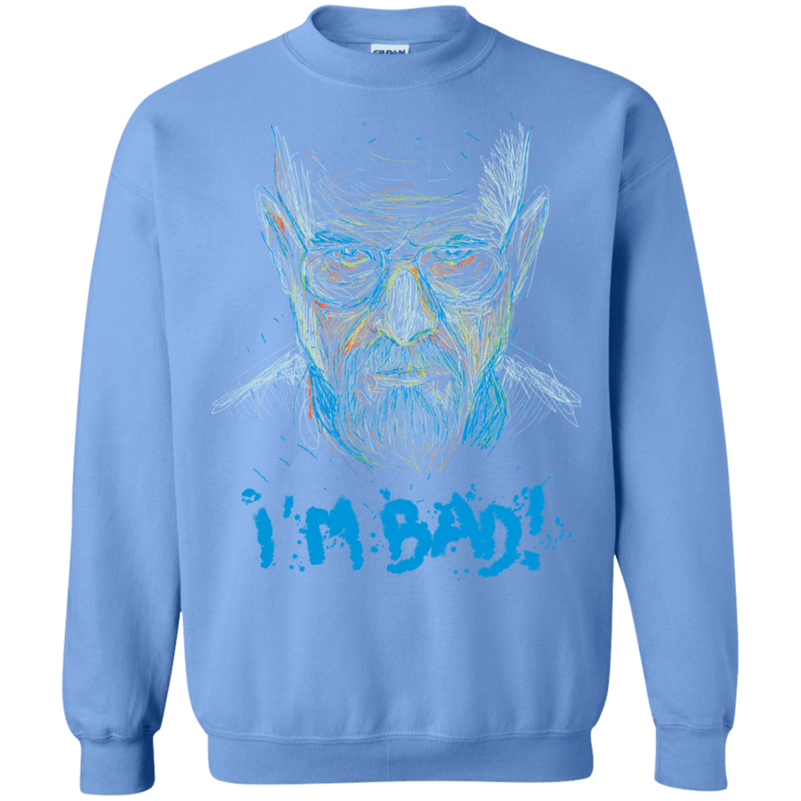 Sweatshirts Carolina Blue / S I'm Bad! Crewneck Sweatshirt