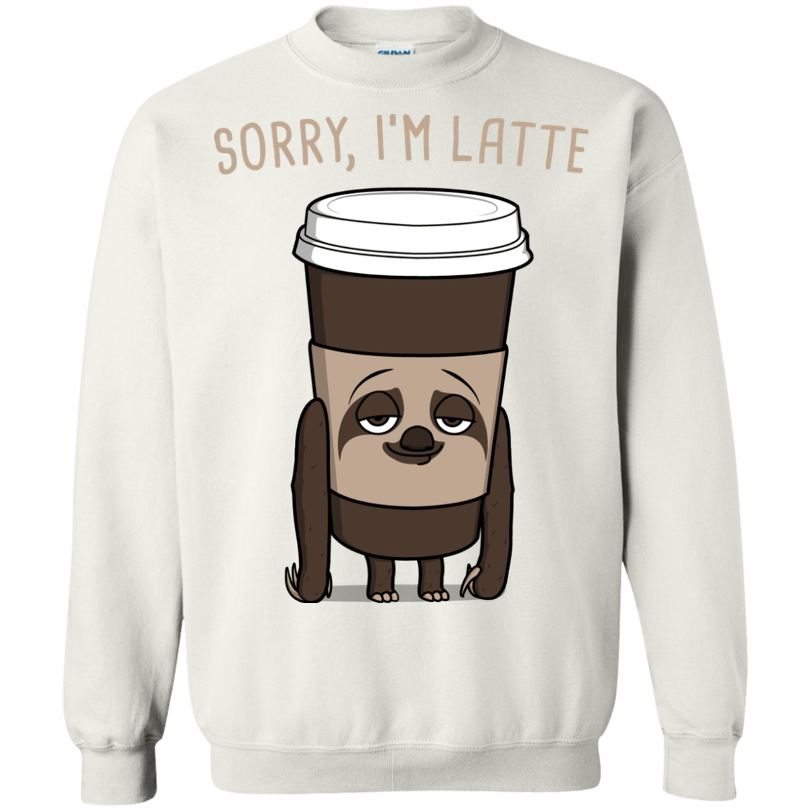 Sweatshirts White / S I'm Latte Crewneck Sweatshirt