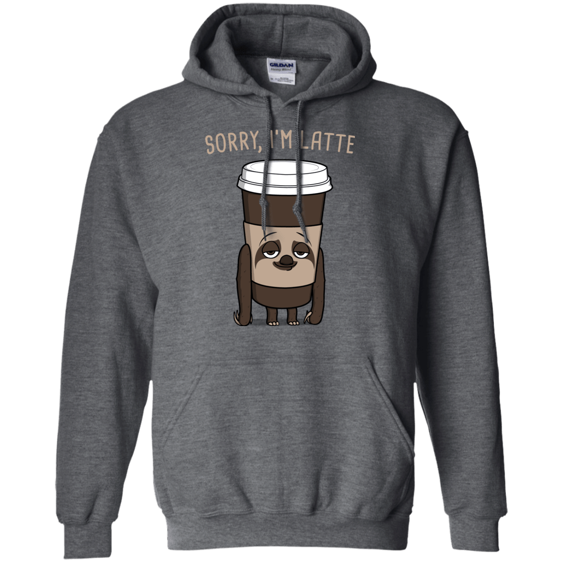 Sweatshirts Dark Heather / S I'm Latte Pullover Hoodie