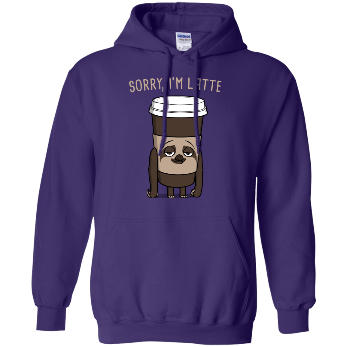 Sweatshirts Purple / S I'm Latte Pullover Hoodie
