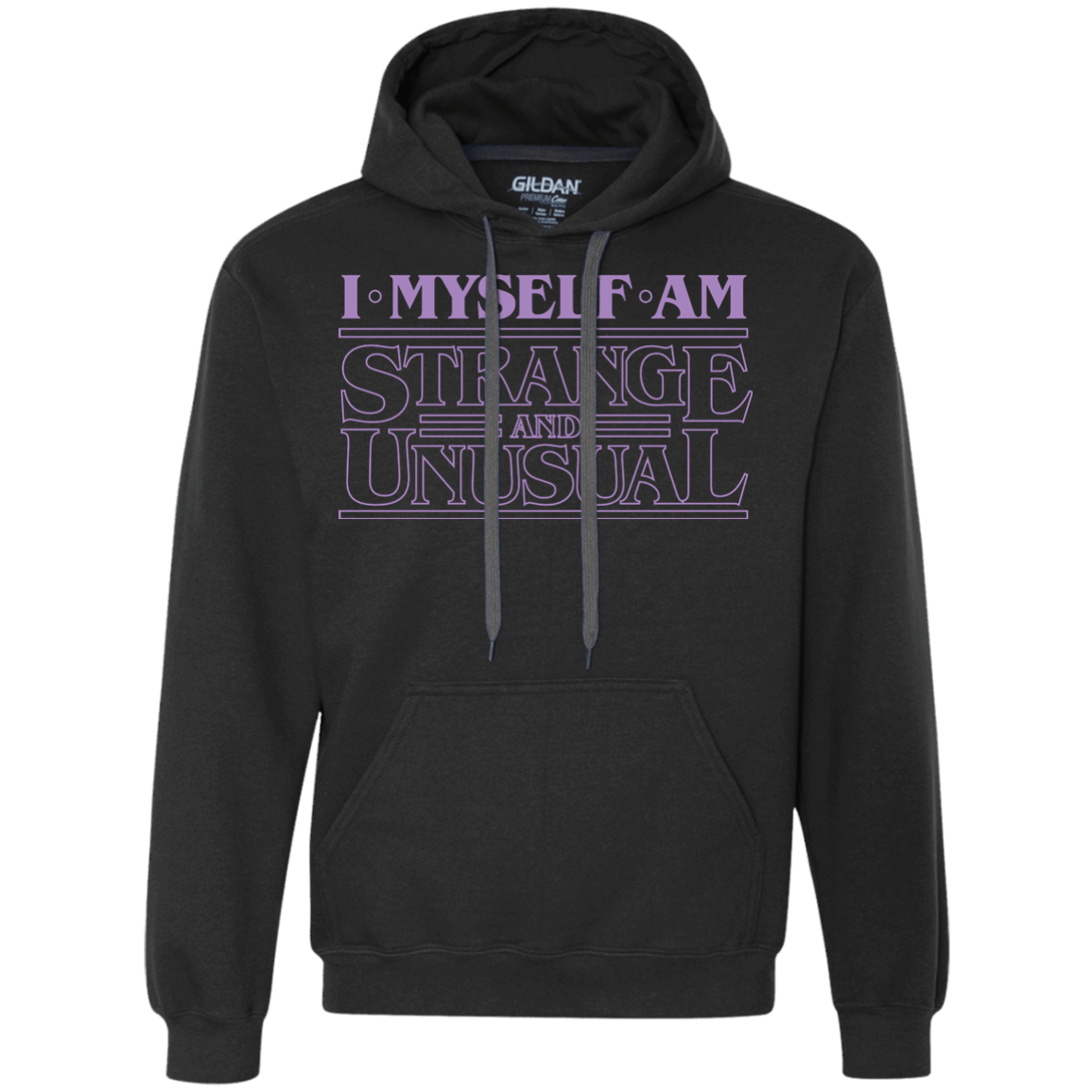 Sweatshirts Black / Small I Myself Am Strange And Unusual Premium Fleece Hoodie