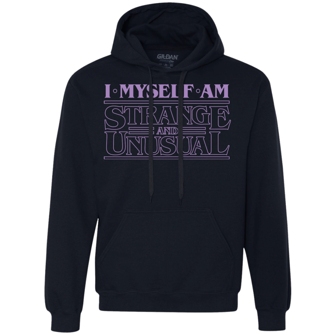 Sweatshirts Navy / Small I Myself Am Strange And Unusual Premium Fleece Hoodie