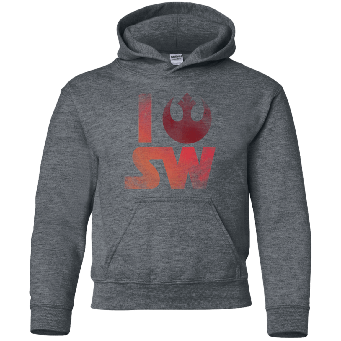 Sweatshirts Dark Heather / YS I Rebel SW Youth Hoodie