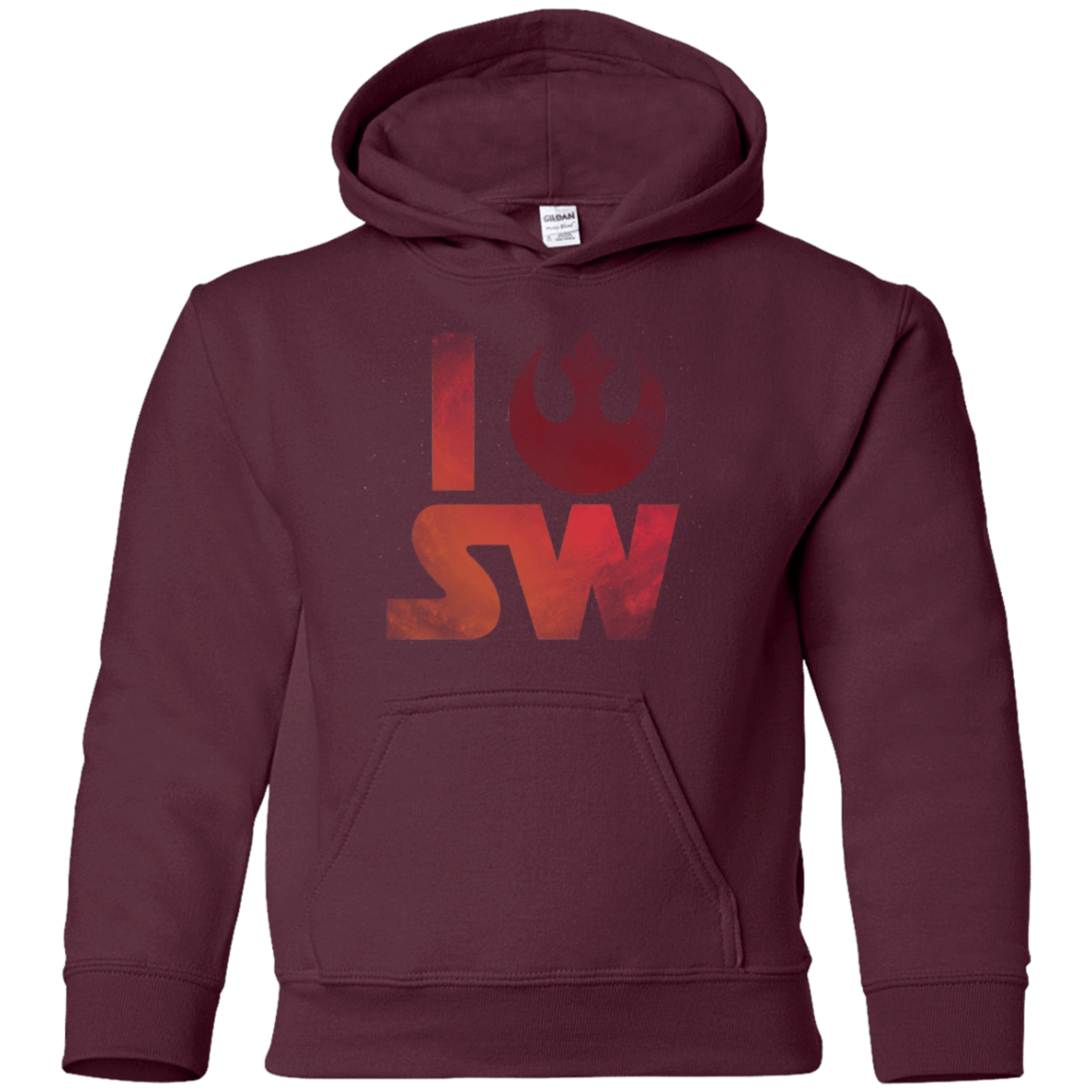 Sweatshirts Maroon / YS I Rebel SW Youth Hoodie
