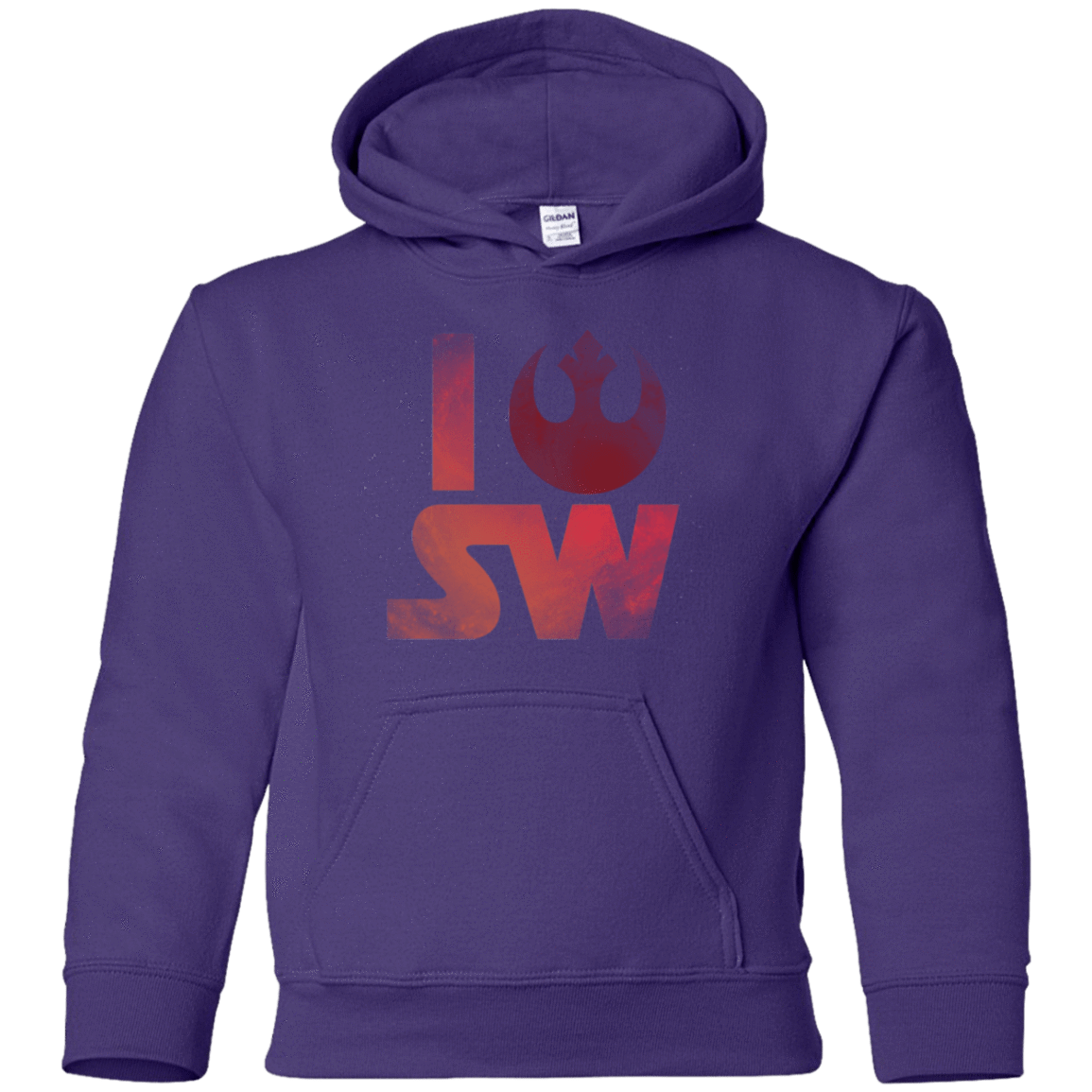 Sweatshirts Purple / YS I Rebel SW Youth Hoodie