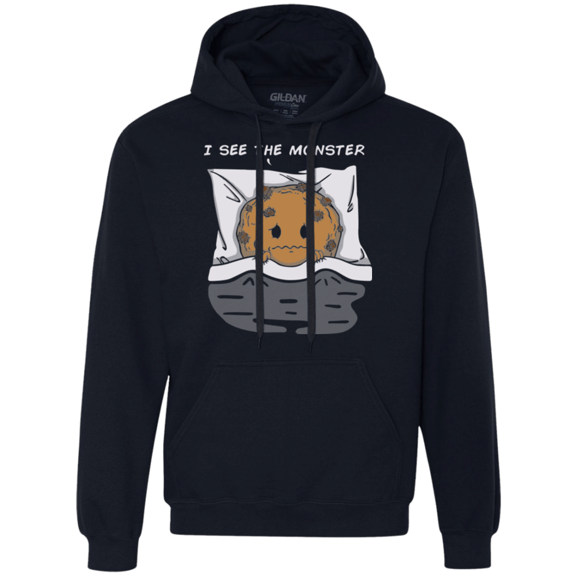 Sweatshirts Navy / Small I see the monster Premium Fleece Hoodie