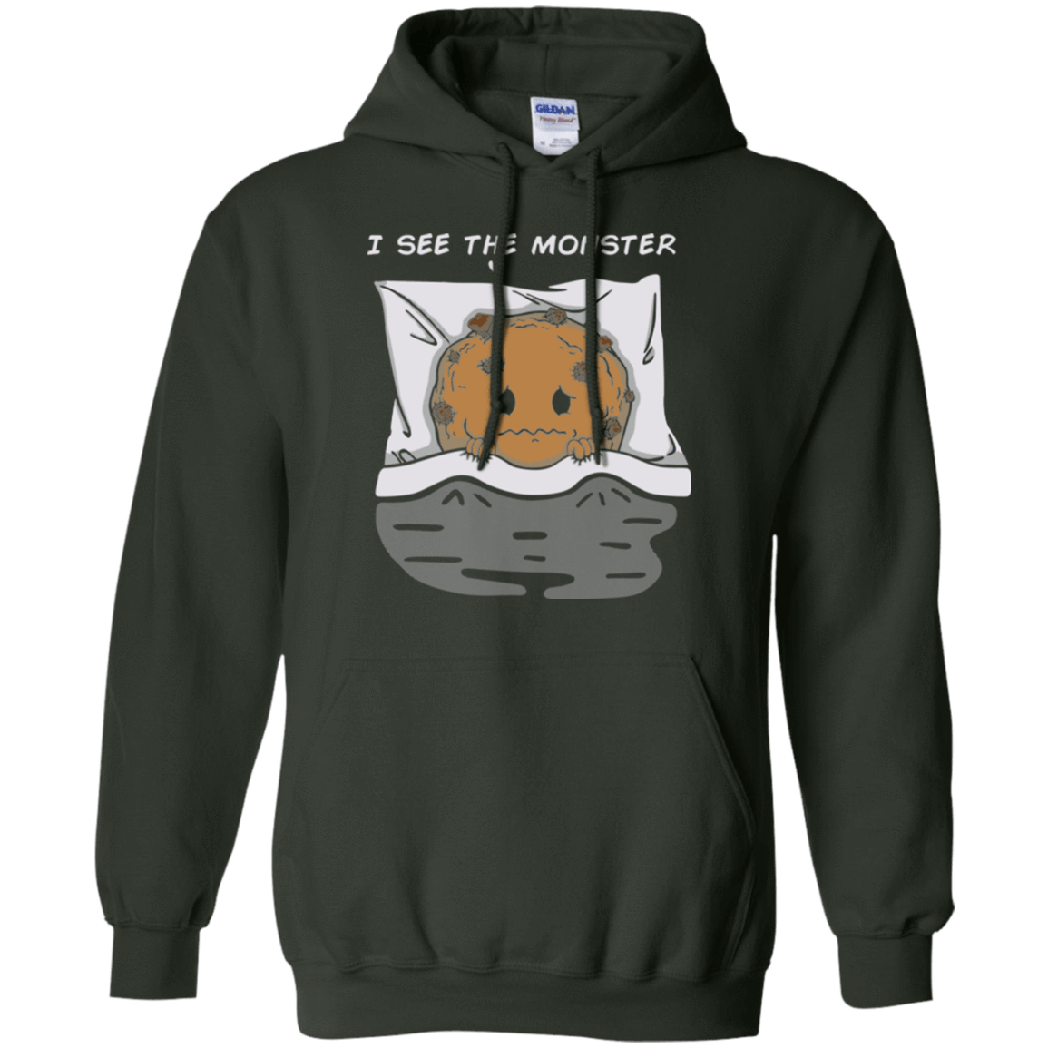 Sweatshirts Forest Green / Small I see the monster Pullover Hoodie