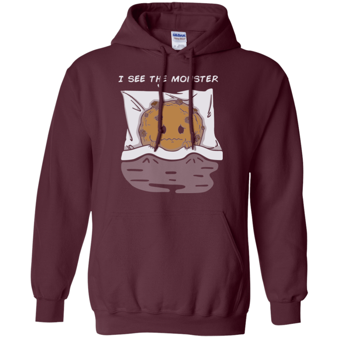 Sweatshirts Maroon / Small I see the monster Pullover Hoodie