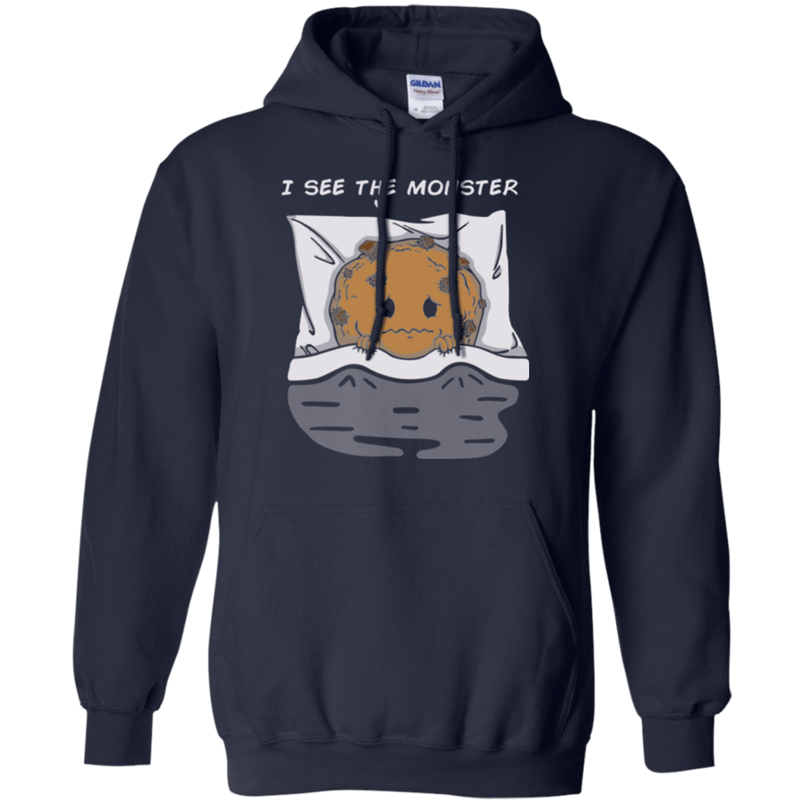 Sweatshirts Navy / Small I see the monster Pullover Hoodie