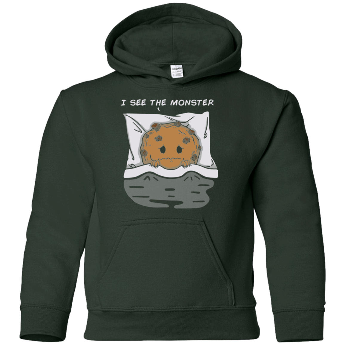 Sweatshirts Forest Green / YS I see the monster Youth Hoodie