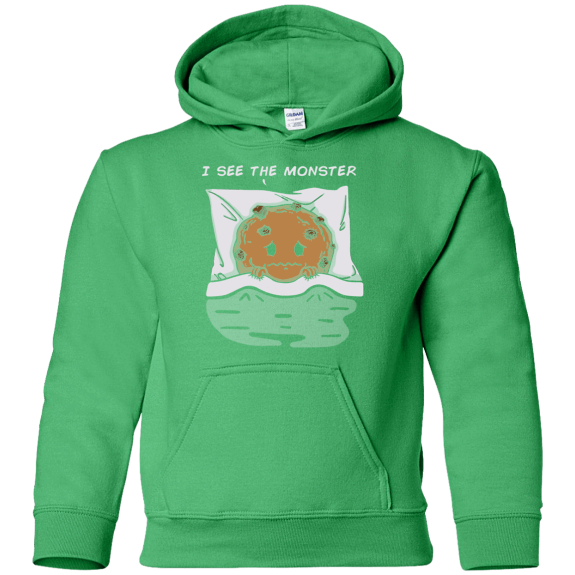 Sweatshirts Irish Green / YS I see the monster Youth Hoodie