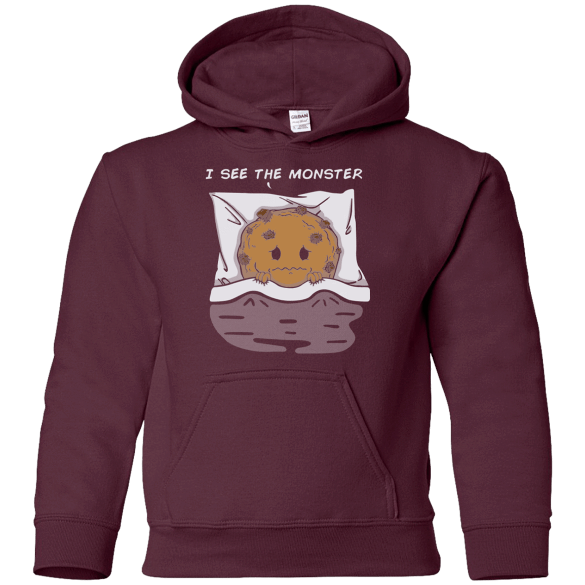 Sweatshirts Maroon / YS I see the monster Youth Hoodie