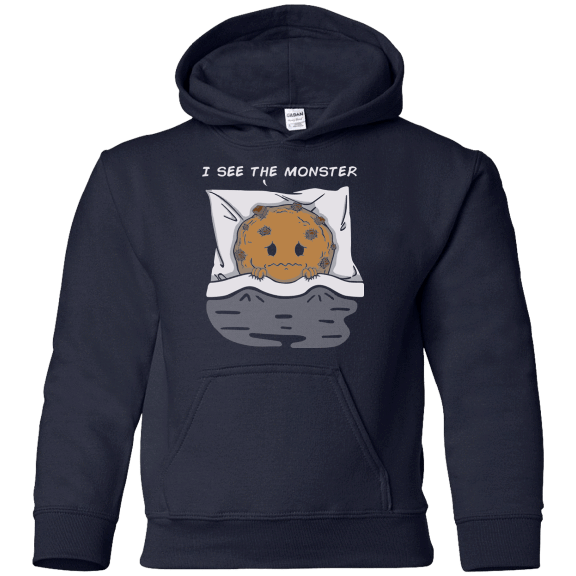 Sweatshirts Navy / YS I see the monster Youth Hoodie