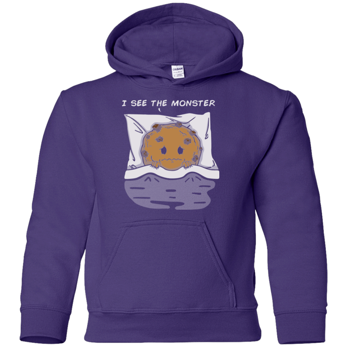 Sweatshirts Purple / YS I see the monster Youth Hoodie
