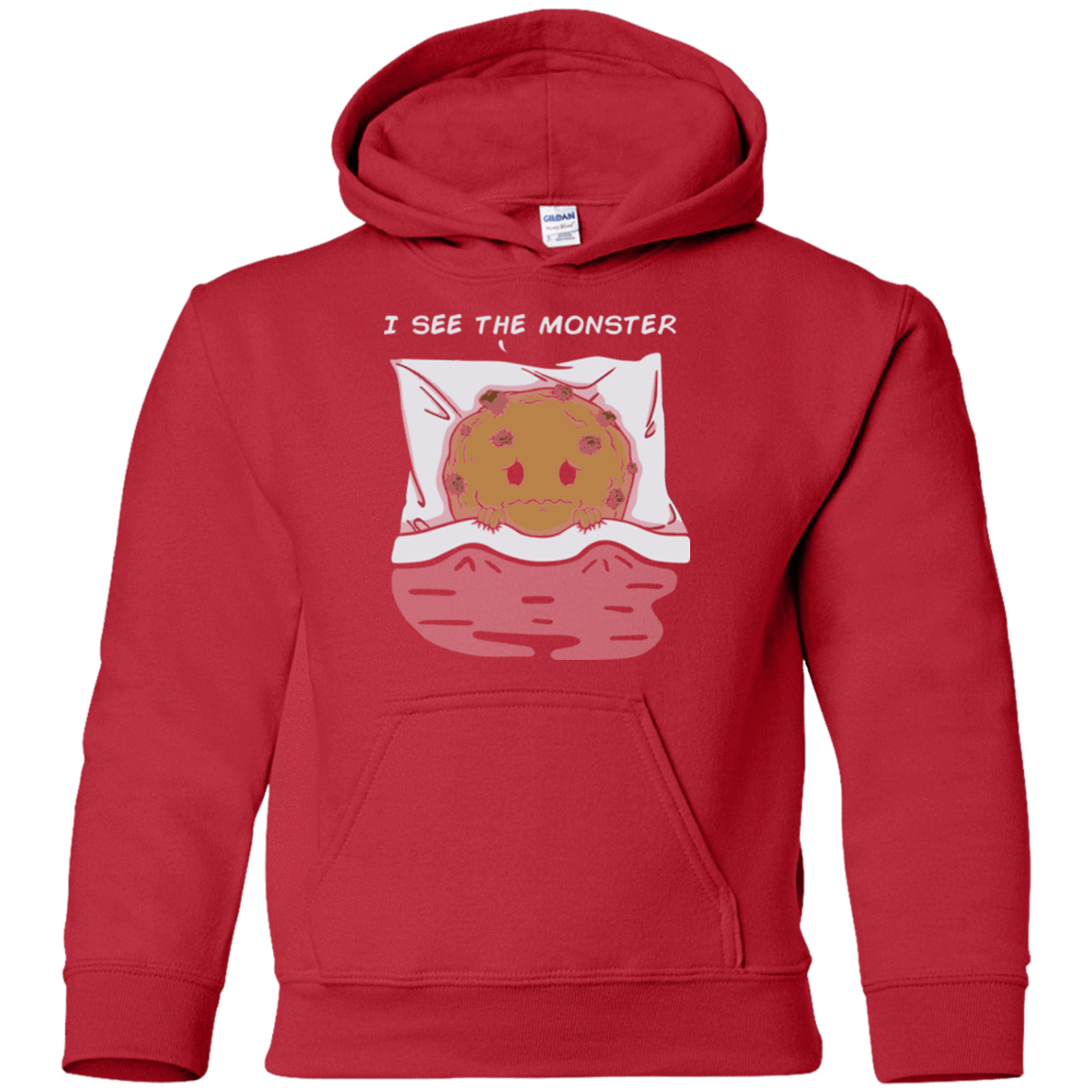 Sweatshirts Red / YS I see the monster Youth Hoodie
