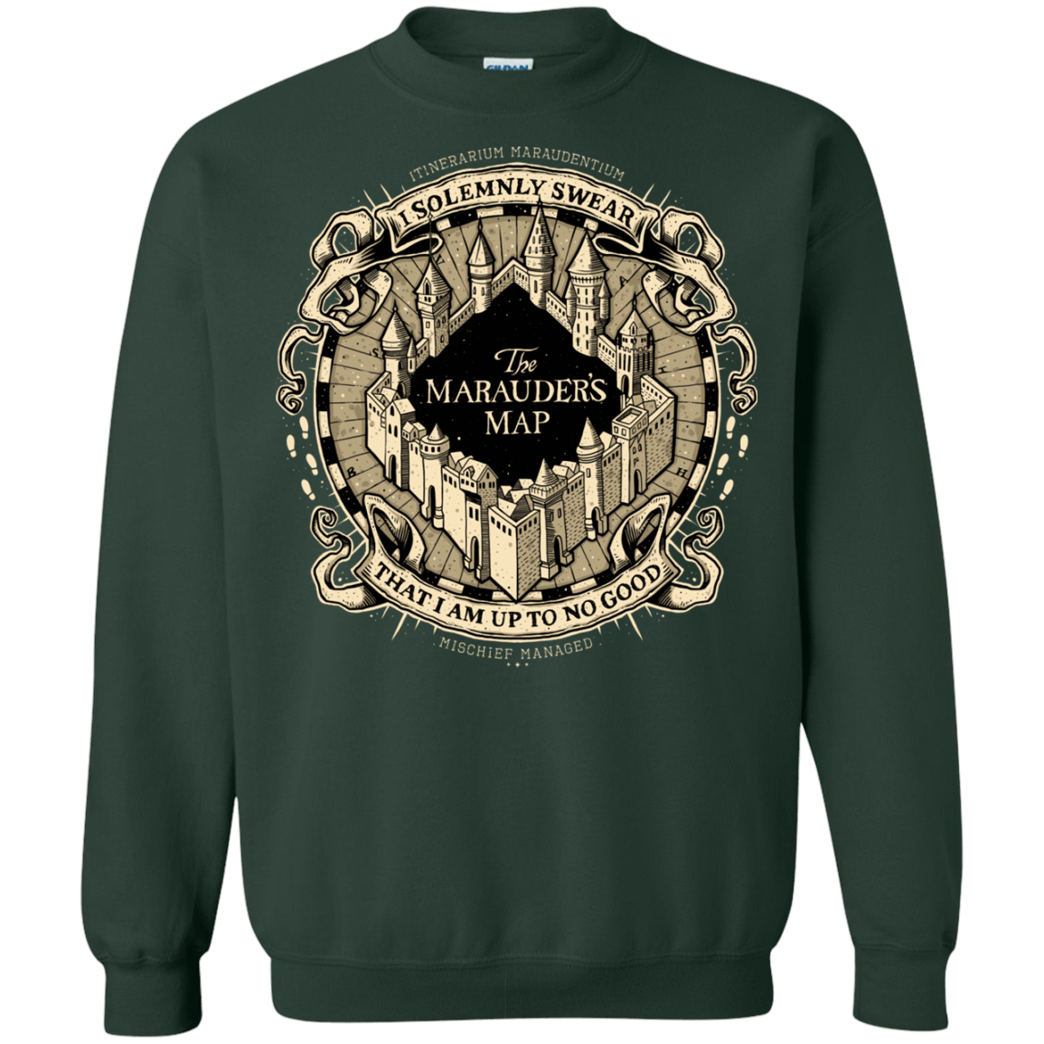 Sweatshirts Forest Green / Small I Solemnly Swear Crewneck Sweatshirt