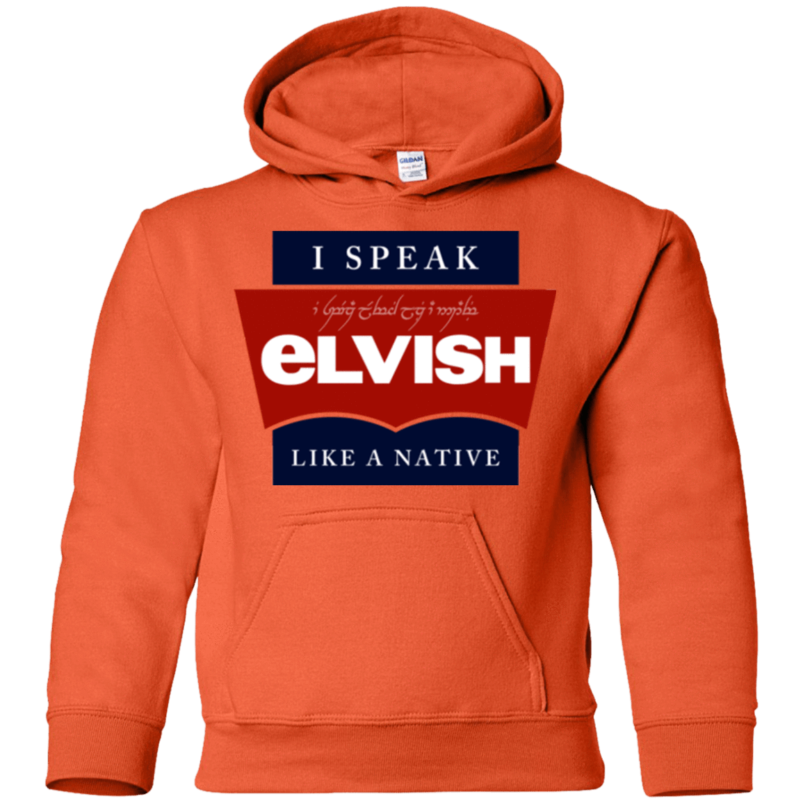 Sweatshirts Orange / YS I speak elvish Youth Hoodie