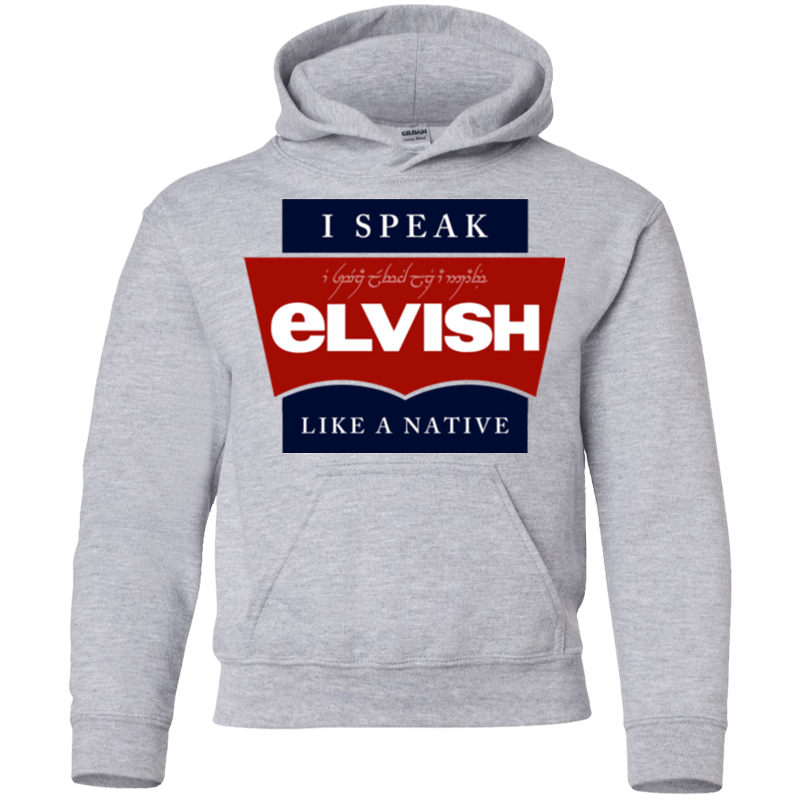 Sweatshirts Sport Grey / YS I speak elvish Youth Hoodie
