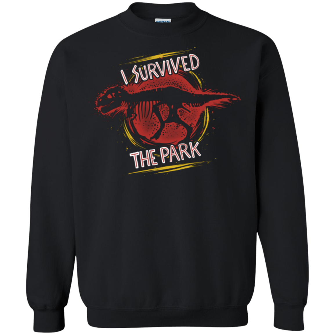 Sweatshirts Black / Small I SURVIVED THE PARK Crewneck Sweatshirt