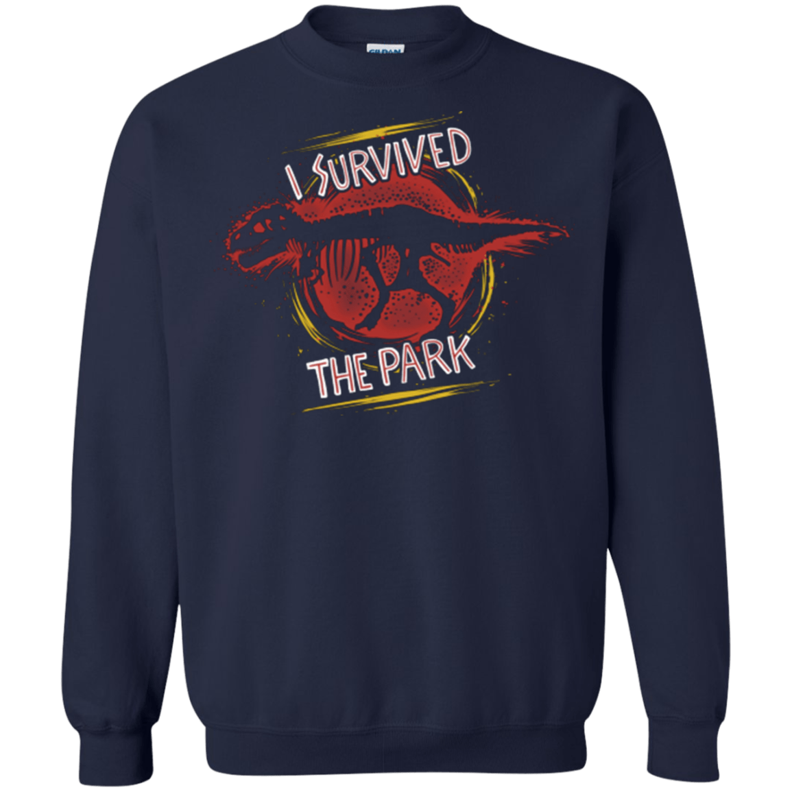 Sweatshirts Navy / Small I SURVIVED THE PARK Crewneck Sweatshirt