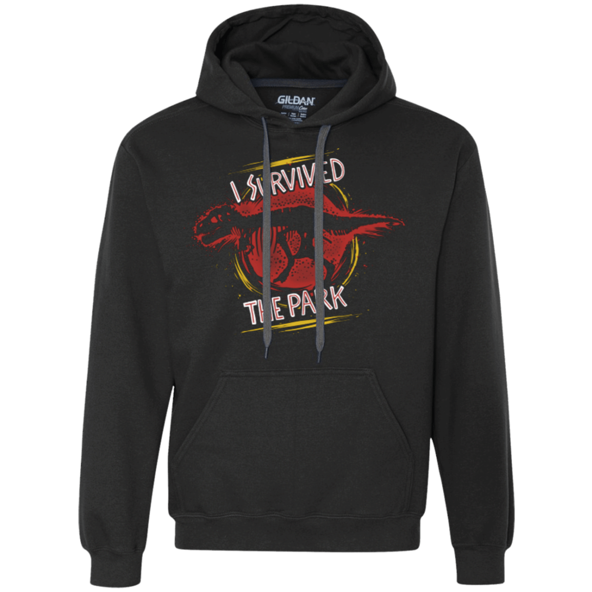 Sweatshirts Black / Small I SURVIVED THE PARK Premium Fleece Hoodie