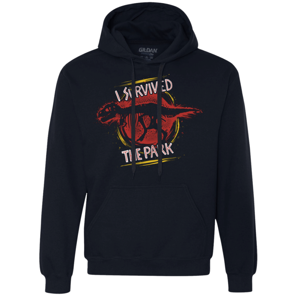 Sweatshirts Navy / Small I SURVIVED THE PARK Premium Fleece Hoodie