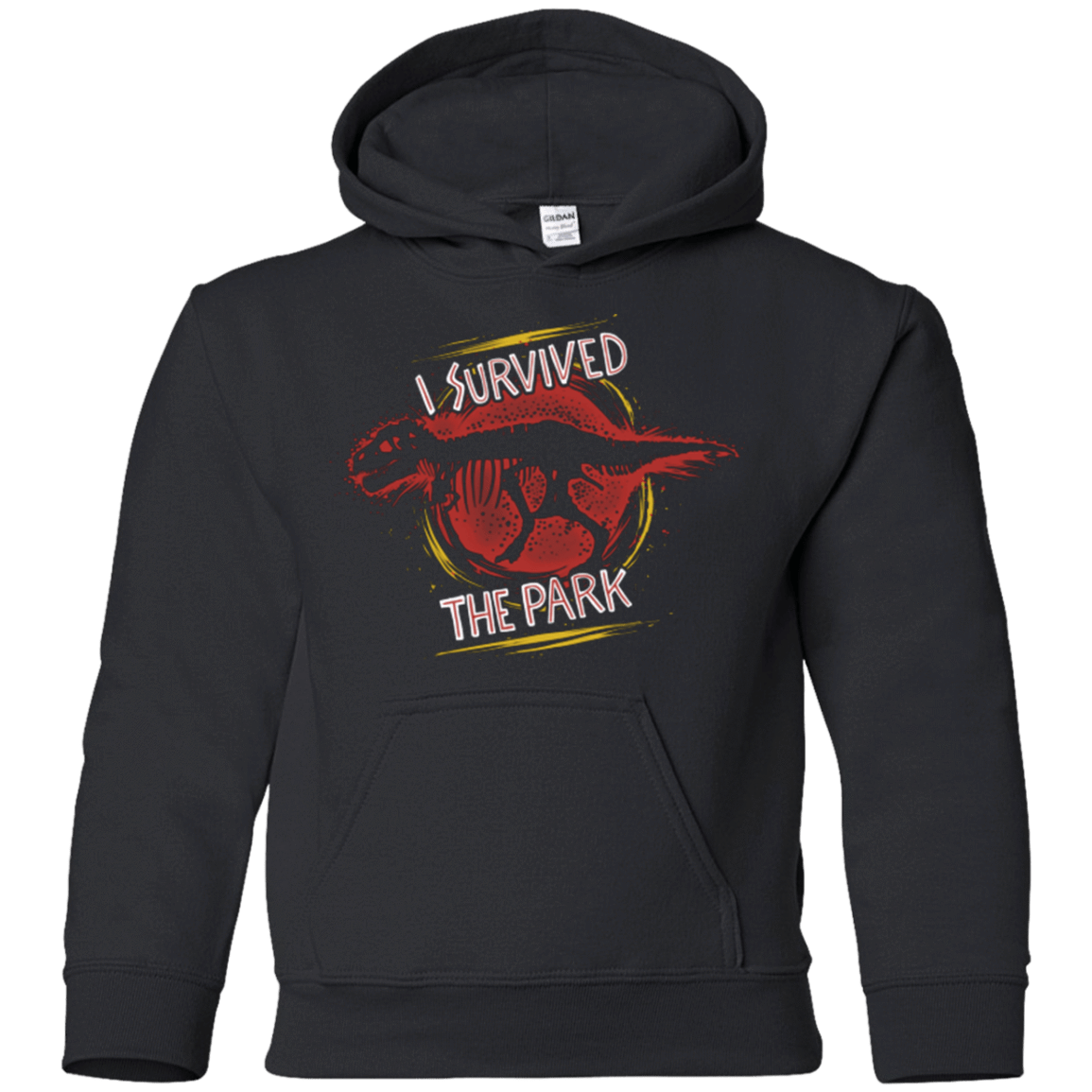 Sweatshirts Black / YS I SURVIVED THE PARK Youth Hoodie