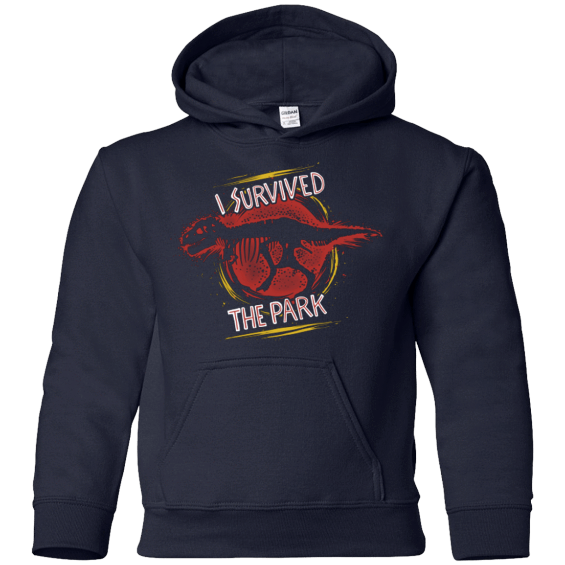 Sweatshirts Navy / YS I SURVIVED THE PARK Youth Hoodie