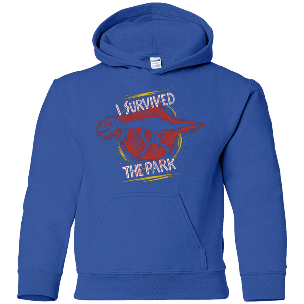 Sweatshirts Royal / YS I SURVIVED THE PARK Youth Hoodie