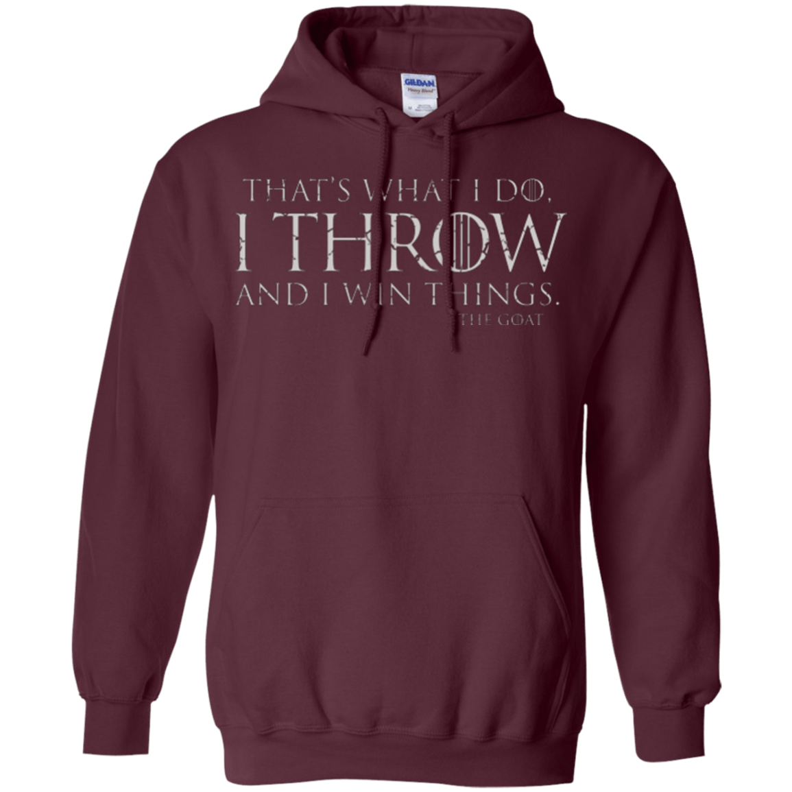 Sweatshirts Maroon / Small I Throw Pullover Hoodie