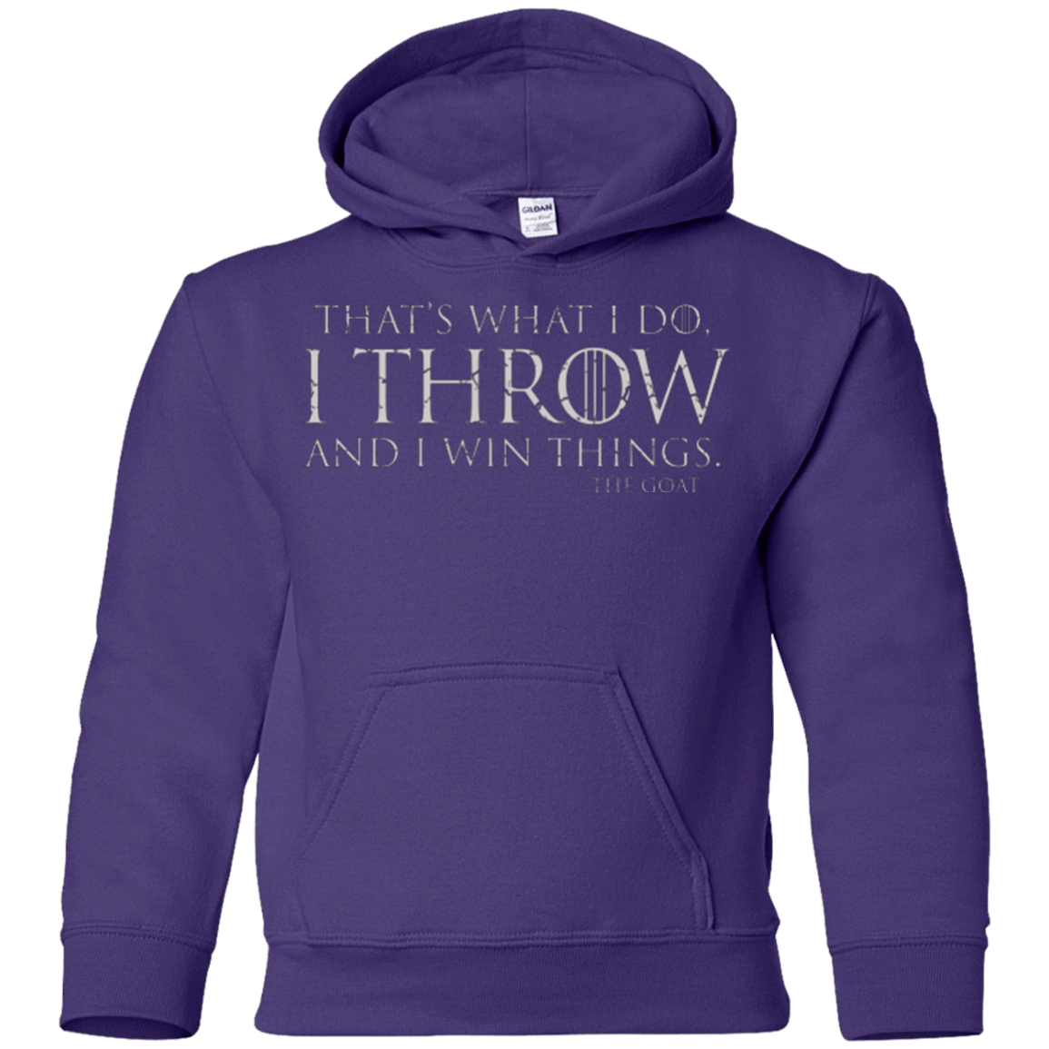 Sweatshirts Purple / YS I Throw Youth Hoodie