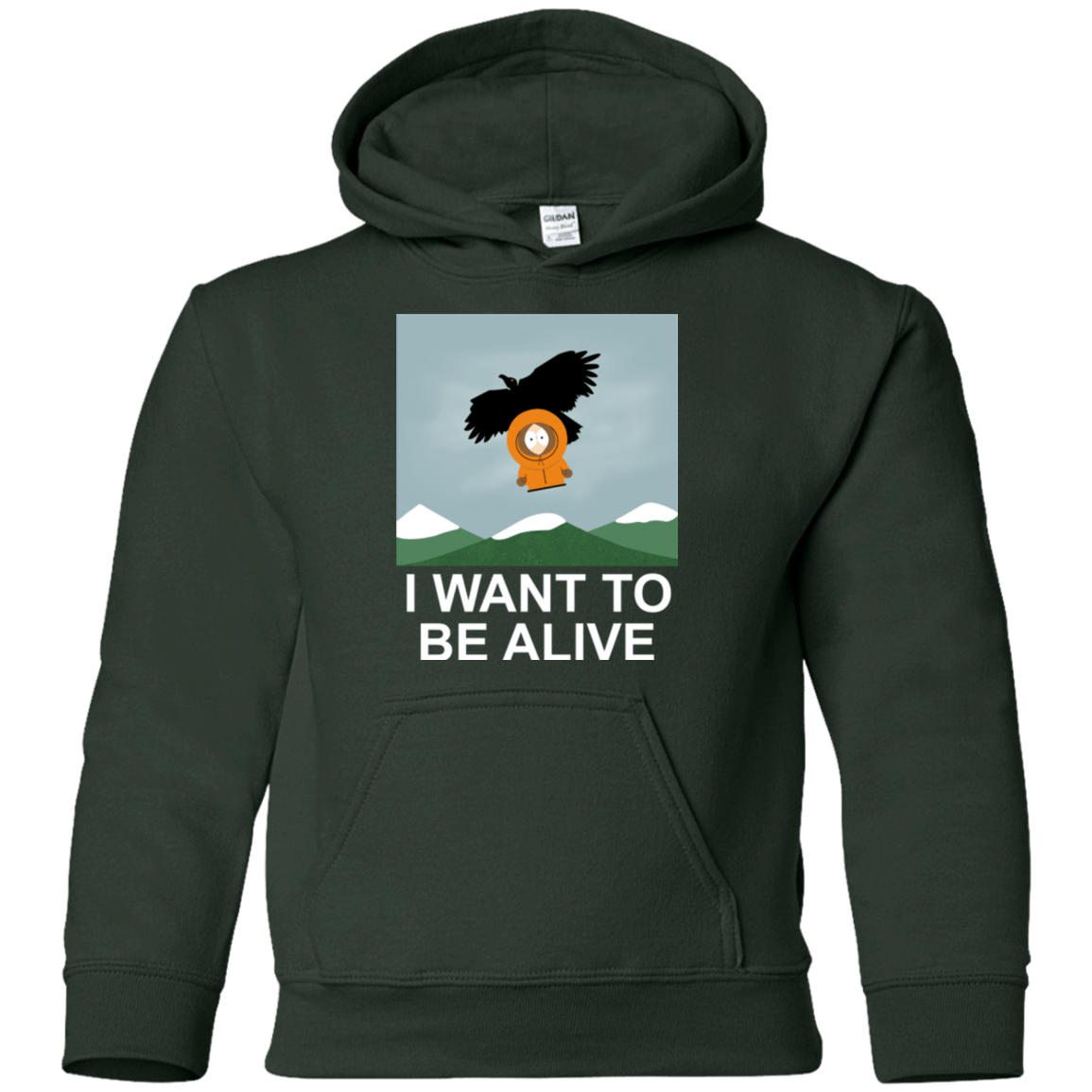 Sweatshirts Forest Green / YS I Want to be Alive Youth Hoodie