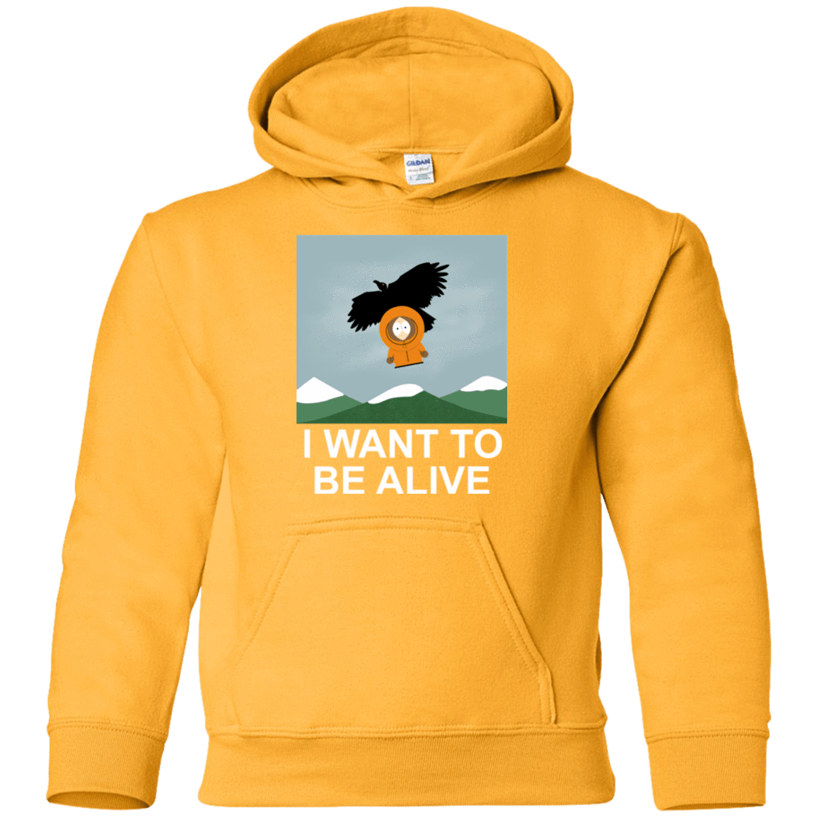 Sweatshirts Gold / YS I Want to be Alive Youth Hoodie