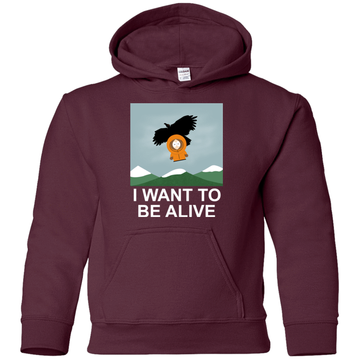 Sweatshirts Maroon / YS I Want to be Alive Youth Hoodie