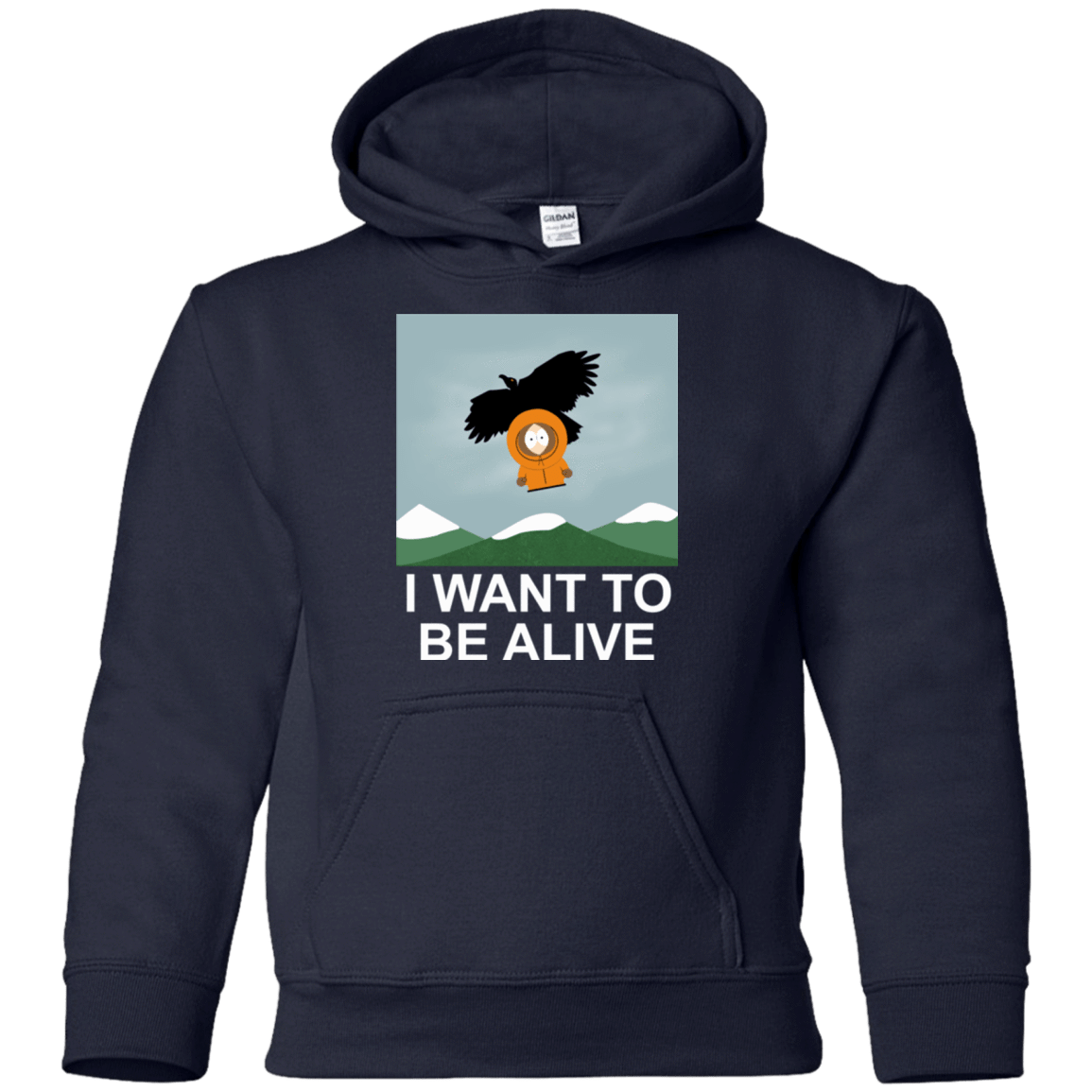 Sweatshirts Navy / YS I Want to be Alive Youth Hoodie