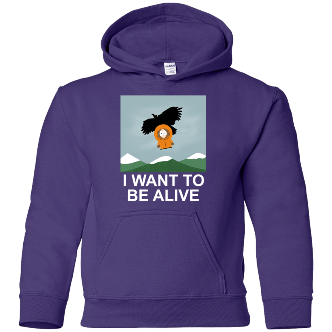Sweatshirts Purple / YS I Want to be Alive Youth Hoodie