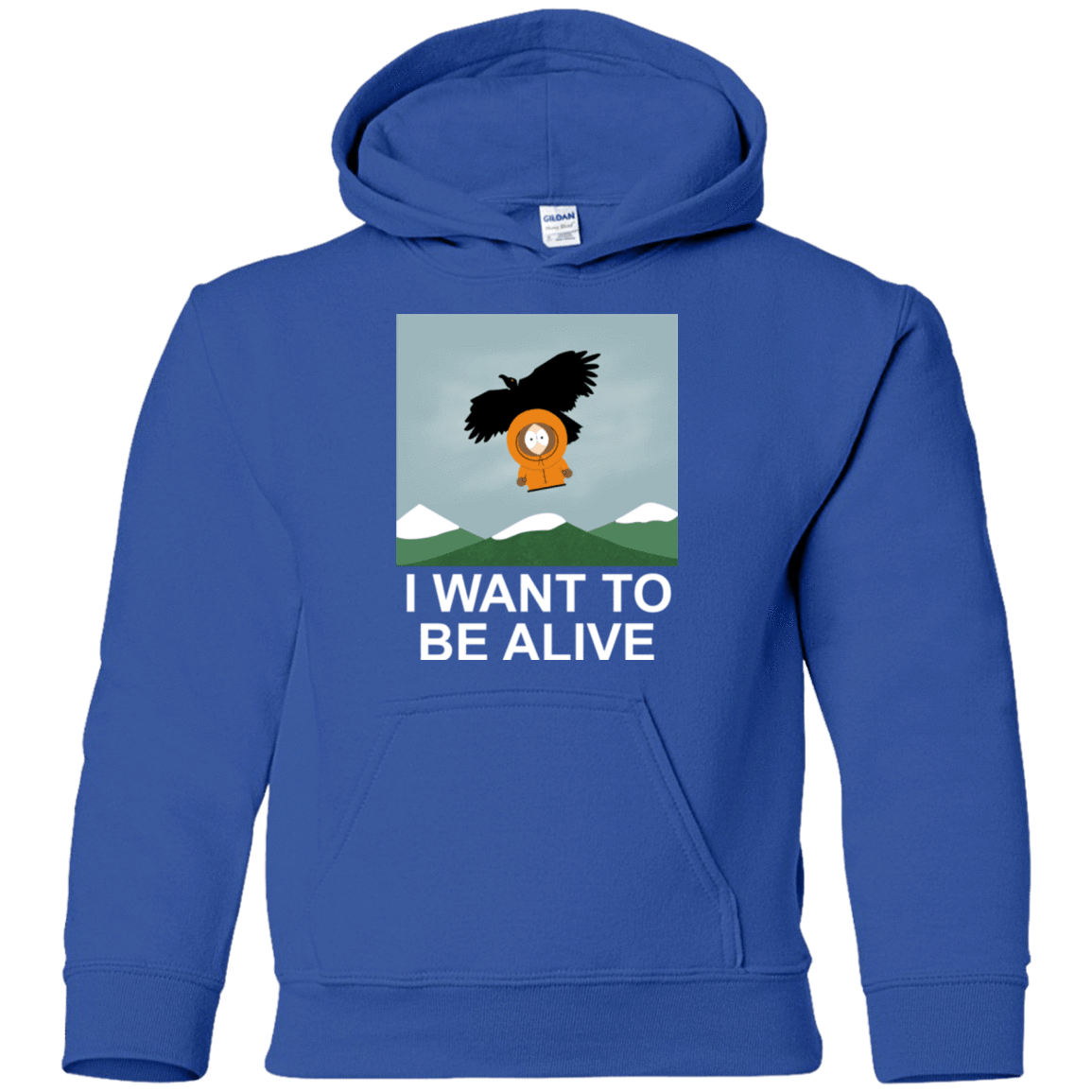 Sweatshirts Royal / YS I Want to be Alive Youth Hoodie