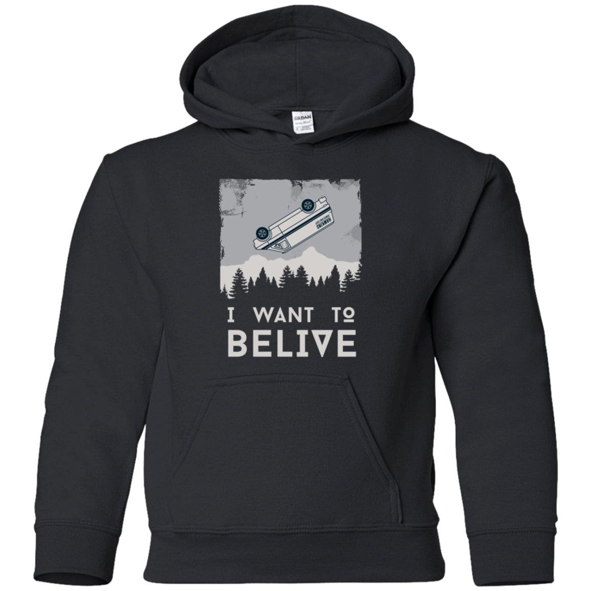 Sweatshirts Black / YS I Want to Believe Youth Hoodie