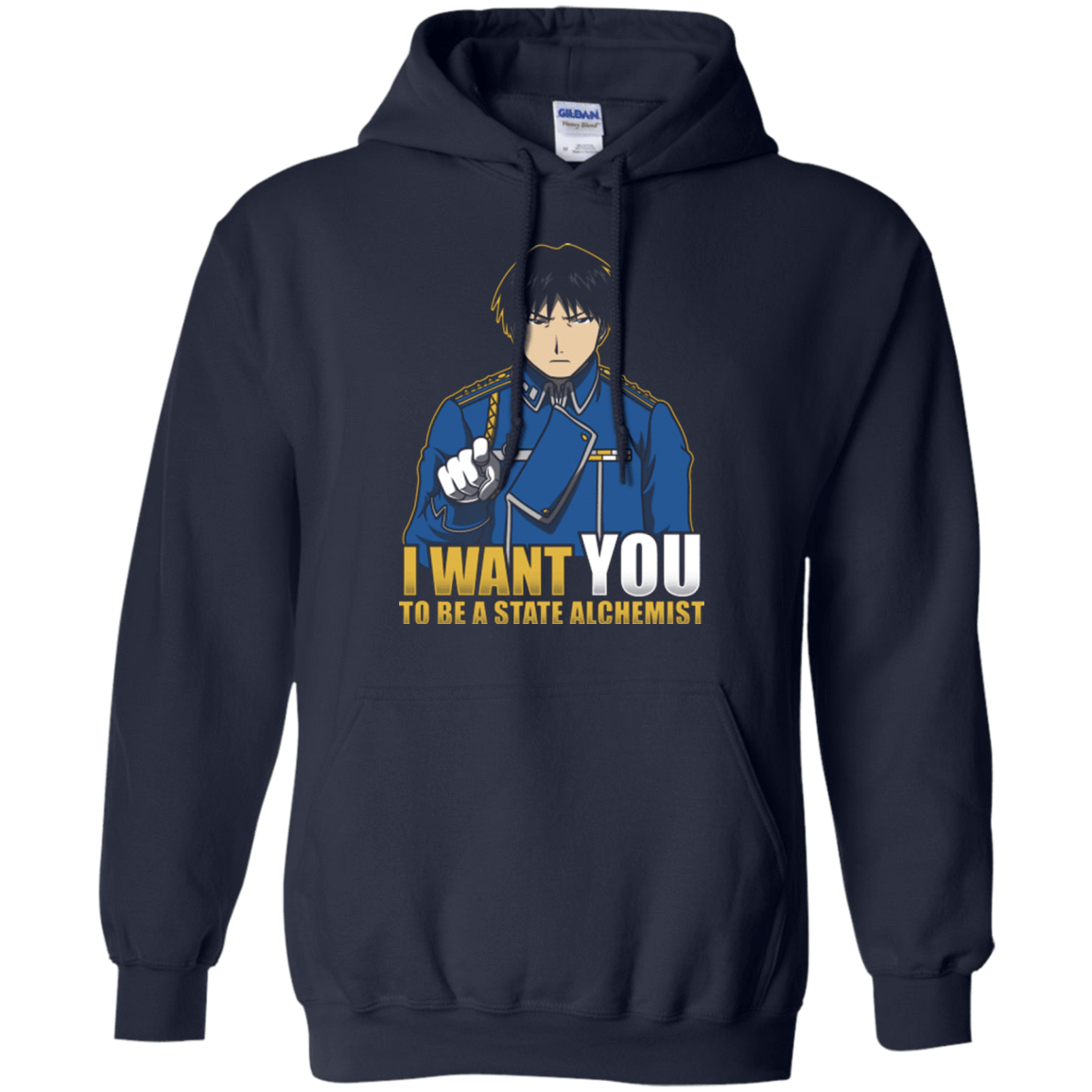 Sweatshirts Navy / Small I Want You To Be A State Alchemist Pullover Hoodie