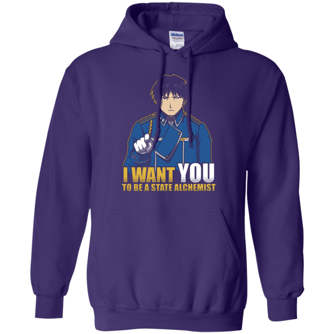 Sweatshirts Purple / Small I Want You To Be A State Alchemist Pullover Hoodie