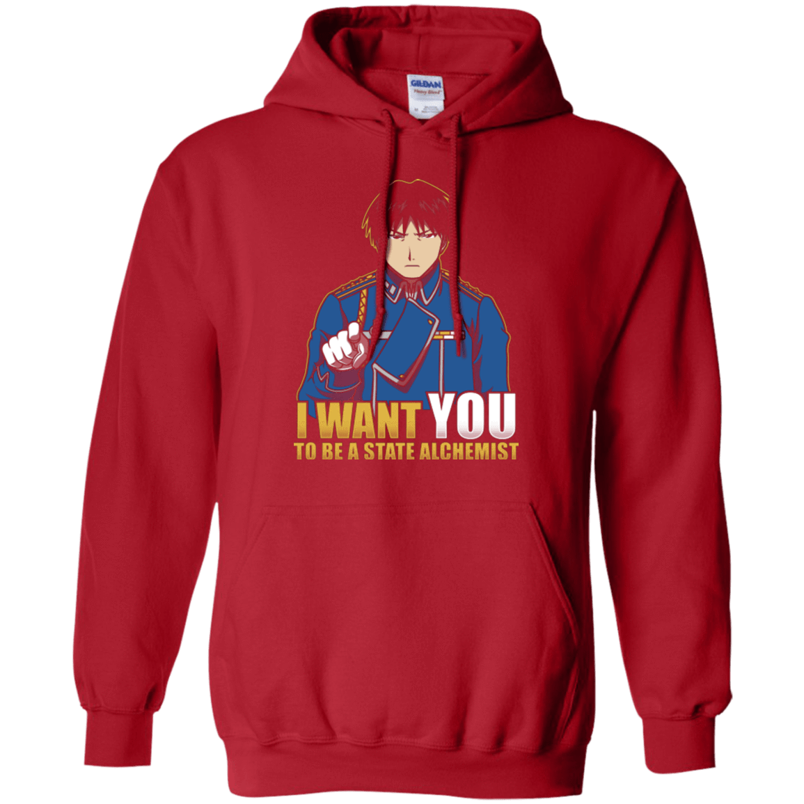 Sweatshirts Red / Small I Want You To Be A State Alchemist Pullover Hoodie