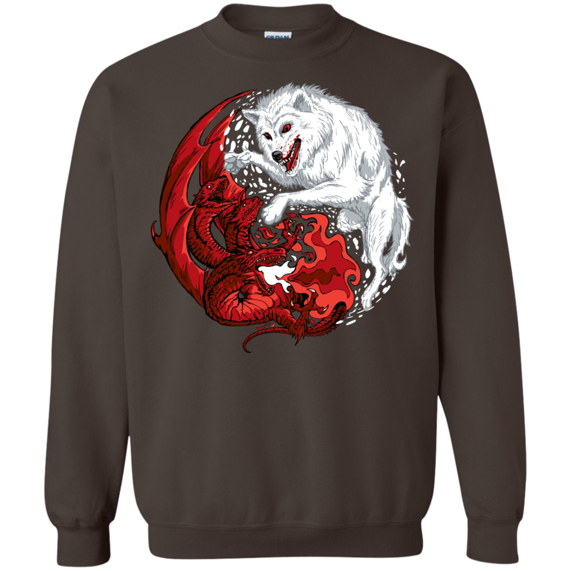 Sweatshirts Dark Chocolate / Small Ice and Fire Crewneck Sweatshirt