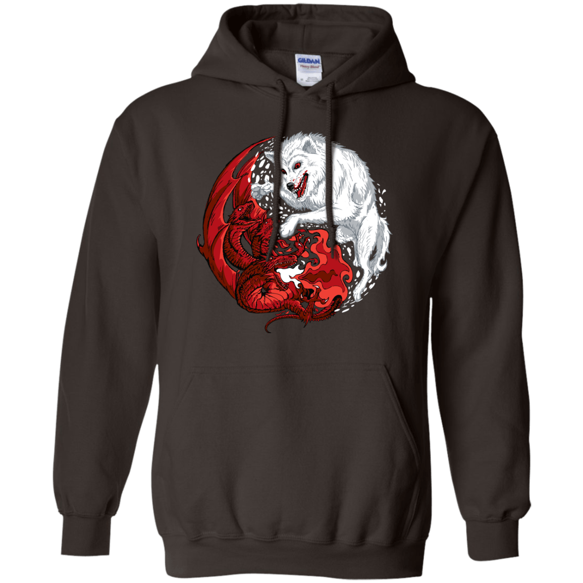 Sweatshirts Dark Chocolate / Small Ice and Fire Pullover Hoodie