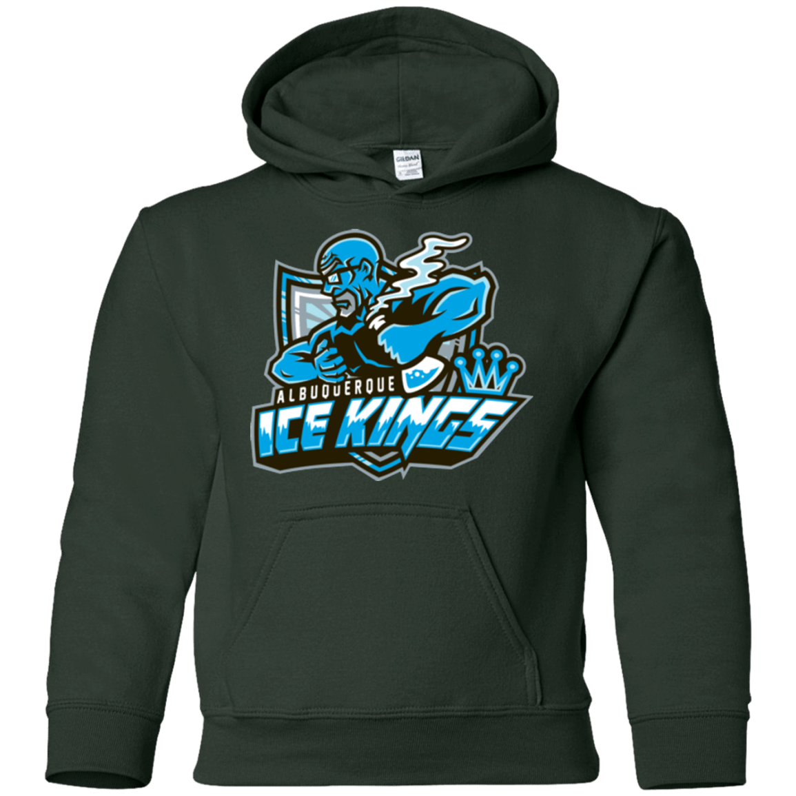 Sweatshirts Forest Green / YS Ice Kings Youth Hoodie