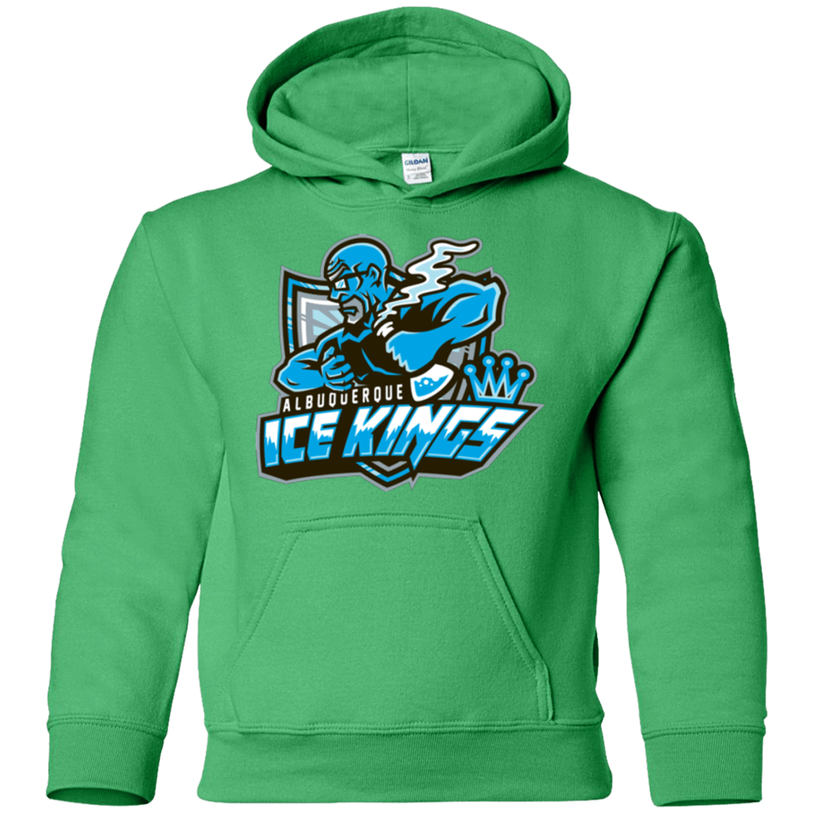 Sweatshirts Irish Green / YS Ice Kings Youth Hoodie