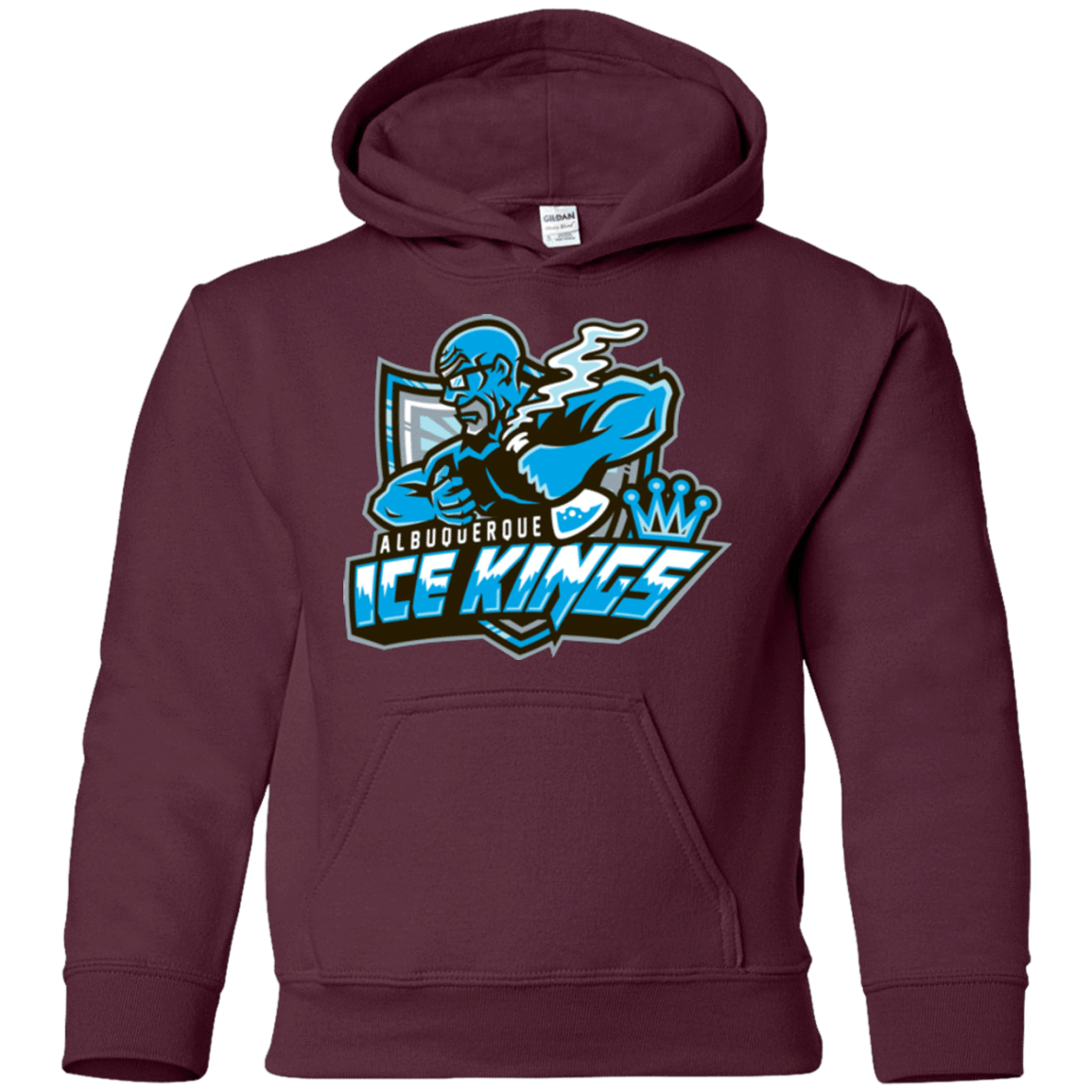 Sweatshirts Maroon / YS Ice Kings Youth Hoodie