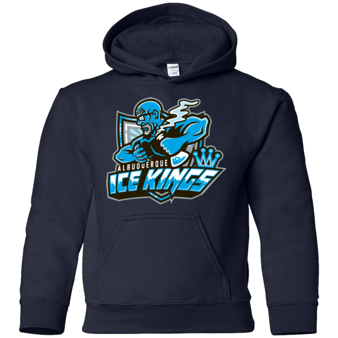 Sweatshirts Navy / YS Ice Kings Youth Hoodie