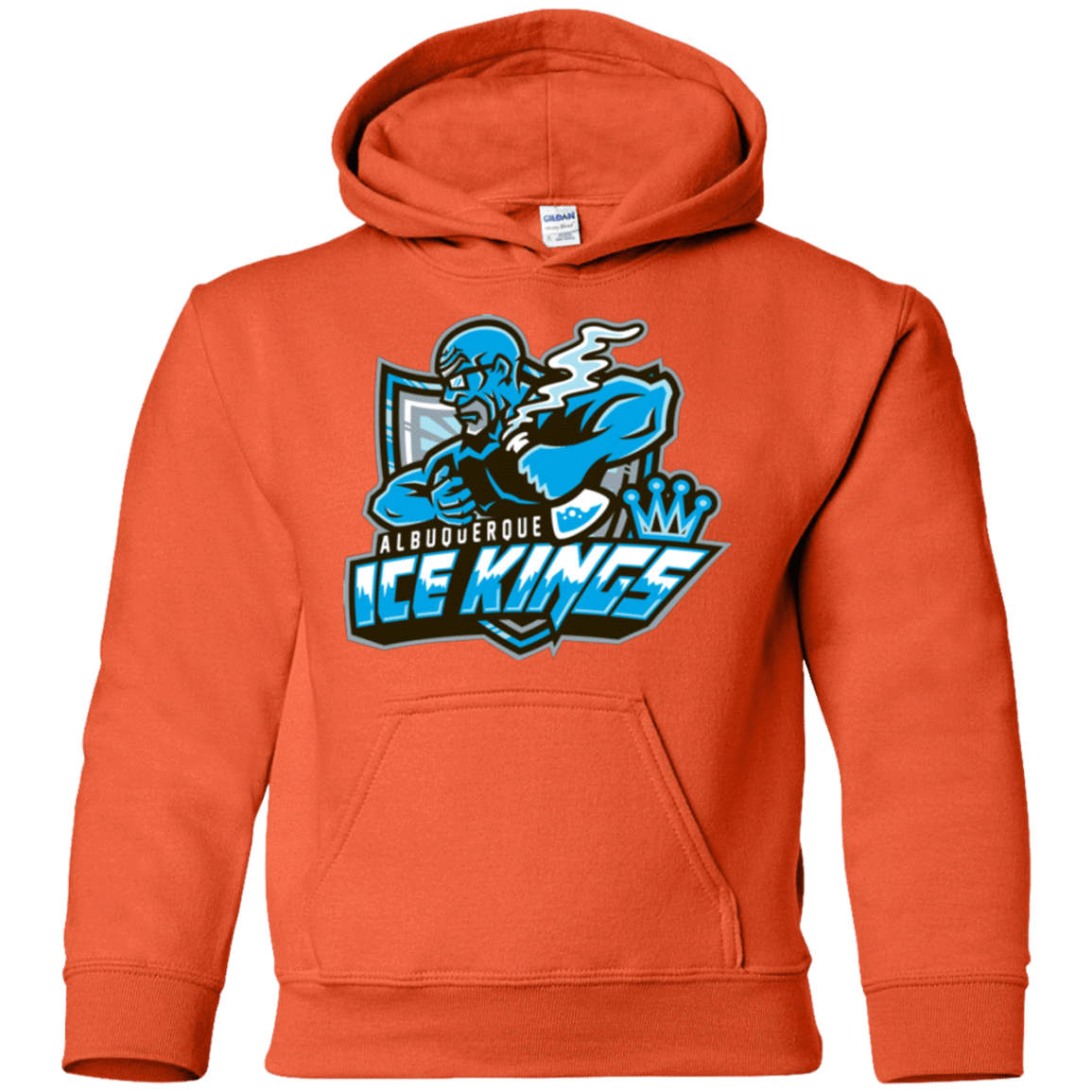 Sweatshirts Orange / YS Ice Kings Youth Hoodie